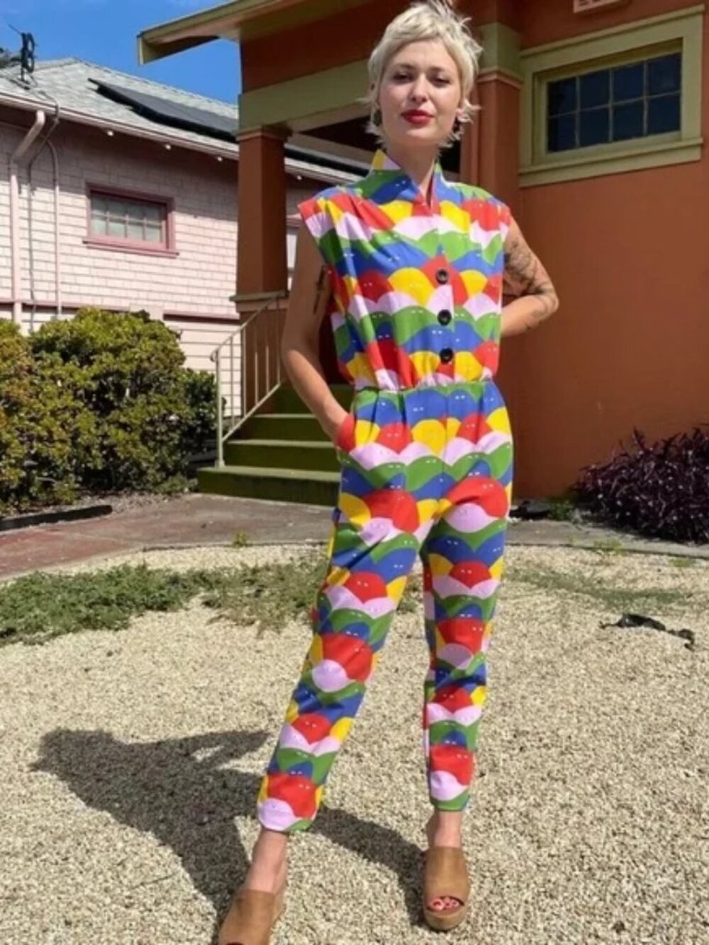NOOWORKS Magic Suit in Rainbow Lumps L